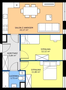 3 pokoje, mieszkanie 55,66 m², parter, oferta nr C4, Jodłowicka 5, Wrocław, Maślice, Stabłowice, ul. Jodłowicka 5