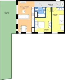 3 pokoje, mieszkanie 58,18 m², parter, oferta nr C5, Jodłowicka 5, Wrocław, Maślice, Stabłowice, ul. Jodłowicka 5
