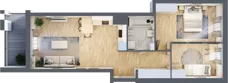 3 pokoje, mieszkanie 58,41 m², piętro 1, oferta nr B15/A006, Miasto Moje, Warszawa, Białołęka, Żerań, ul. Marywilska 62