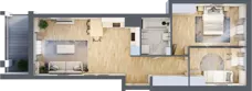 3 pokoje, mieszkanie 58,60 m², piętro 4, oferta nr B15/A024, Miasto Moje, Warszawa, Białołęka, Żerań, ul. Marywilska 62