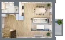 3 pokoje, mieszkanie 54,51 m², piętro 2, oferta nr 3A_31, Nowa Północ, Szczecin, Północ, Stołczyn, ul. Sobola
