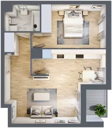 2 pokoje, mieszkanie 45,84 m², piętro 3, oferta nr 10C55, Ursus Centralny, Warszawa, Ursus, Szamoty, ul. Kazimierza Gierdziejewskiego