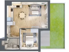 2 pokoje, mieszkanie 42,72 m², parter, oferta nr 7A002, Ursus Centralny, Warszawa, Ursus, Szamoty, ul. Kazimierza Gierdziejewskiego