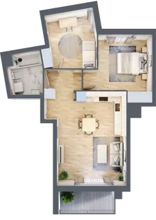 3 pokoje, mieszkanie 58,42 m², piętro 1, oferta nr 7B099, Ursus Centralny, Warszawa, Ursus, Szamoty, ul. Kazimierza Gierdziejewskiego
