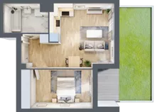 2 pokoje, mieszkanie 42,67 m², parter, oferta nr 7A049, Ursus Centralny, Warszawa, Ursus, Szamoty, ul. Kazimierza Gierdziejewskiego