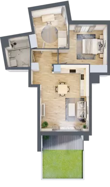 3 pokoje, mieszkanie 58,33 m², parter, oferta nr 7B094, Ursus Centralny, Warszawa, Ursus, Szamoty, ul. Kazimierza Gierdziejewskiego
