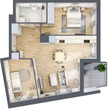 3 pokoje, mieszkanie 58,56 m², piętro 2, oferta nr 7A013, Ursus Centralny, Warszawa, Ursus, Szamoty, ul. Kazimierza Gierdziejewskiego