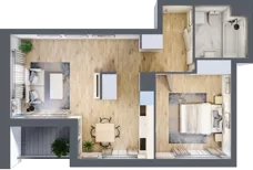 2 pokoje, mieszkanie 48,83 m², piętro 1, oferta nr 8A005, Ursus Centralny, Warszawa, Ursus, Szamoty, ul. Kazimierza Gierdziejewskiego