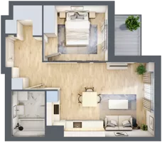 2 pokoje, mieszkanie 45,30 m², piętro 2, oferta nr 9B049, Ursus Centralny, Warszawa, Ursus, Szamoty, ul. Kazimierza Gierdziejewskiego