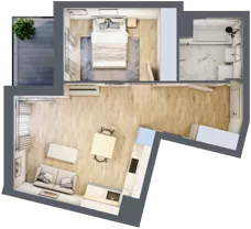 2 pokoje, mieszkanie 42,36 m², piętro 3, oferta nr 9B051, Ursus Centralny, Warszawa, Ursus, Szamoty, ul. Kazimierza Gierdziejewskiego