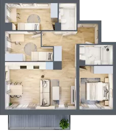 4 pokoje, mieszkanie 67,49 m², piętro 6, oferta nr G41, Osiedle Startowe, Wrocław, Psie Pole-Zawidawie, Zakrzów, ul. Zatorska / al. Sobieskiego