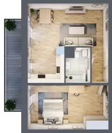 2 pokoje, mieszkanie 78,90 m², piętro 7, oferta nr G52, Osiedle Startowe, Wrocław, Psie Pole-Zawidawie, Zakrzów, ul. Zatorska / al. Sobieskiego