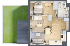 3 pokoje, mieszkanie 52,22 m², parter, oferta nr E172, Grunwald Między Drzewami 3, Poznań, Grunwald, Grunwald Południe, ul. Unii Europejskiej / Smardzewska