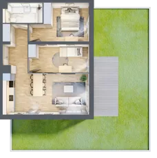 3 pokoje, mieszkanie 61,01 m², parter, oferta nr E170, Grunwald Między Drzewami 3, Poznań, Grunwald, Grunwald Południe, ul. Unii Europejskiej / Smardzewska