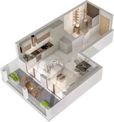 1 pokój, mieszkanie 27,86 m², piętro 4, oferta nr A/A5-4-31, Gemini G-7, Kielce, Centrum, ul. Górna 7
