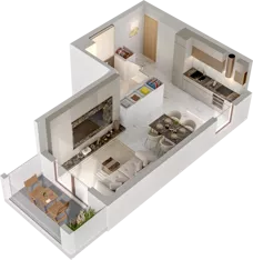 1 pokój, mieszkanie 31,23 m², piętro 7, oferta nr A/A8-3-57, Gemini G-7, Kielce, Centrum, ul. Górna 7