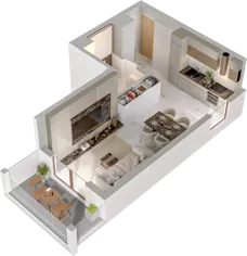 1 pokój, mieszkanie 31,23 m², piętro 8, oferta nr A/A9-3-66, Gemini G-7, Kielce, Centrum, ul. Górna 7