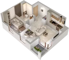 2 pokoje, mieszkanie 33,56 m², piętro 10, oferta nr A/A11-2-81, Gemini G-7, Kielce, Centrum, ul. Górna 7