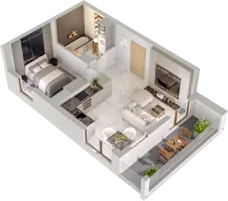 2 pokoje, mieszkanie 37,07 m², piętro 8, oferta nr B/B9-9-166, Gemini G-7, Kielce, Centrum, ul. Górna 7