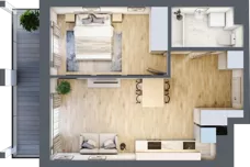 2 pokoje, mieszkanie 42,24 m², piętro 4, oferta nr A/A5-7-34, Gemini G-7, Kielce, Centrum, ul. Górna 7