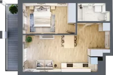 2 pokoje, mieszkanie 42,24 m², piętro 6, oferta nr A/A7-7-52, Gemini G-7, Kielce, Centrum, ul. Górna 7