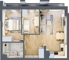 3 pokoje, mieszkanie 52,41 m², piętro 9, oferta nr A/A10-1-72, Gemini G-7, Kielce, Centrum, ul. Górna 7