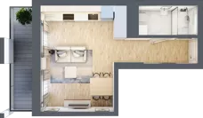 1 pokój, mieszkanie 27,86 m², piętro 9, oferta nr A/A10-4-75, Gemini G-7, Kielce, Centrum, ul. Górna 7