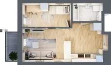 2 pokoje, mieszkanie 36,75 m², piętro 9, oferta nr A/A10-5-76, Gemini G-7, Kielce, Centrum, ul. Górna 7