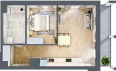 2 pokoje, mieszkanie 45,34 m², piętro 9, oferta nr A/A10-8-79, Gemini G-7, Kielce, Centrum, ul. Górna 7