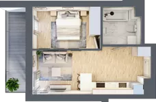 2 pokoje, mieszkanie 35,63 m², piętro 1, oferta nr B/B2-10-97, Gemini G-7, Kielce, Centrum, ul. Górna 7