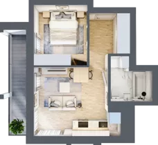 2 pokoje, mieszkanie 34,24 m², piętro 4, oferta nr B/B5-1-118, Gemini G-7, Kielce, Centrum, ul. Górna 7