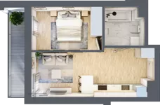 2 pokoje, mieszkanie 35,63 m², piętro 5, oferta nr B/B6-10-137, Gemini G-7, Kielce, Centrum, ul. Górna 7