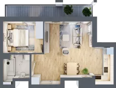 2 pokoje, mieszkanie 44,22 m², piętro 5, oferta nr B/B6-3-130, Gemini G-7, Kielce, Centrum, ul. Górna 7