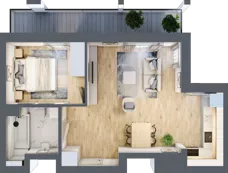 2 pokoje, mieszkanie 44,22 m², piętro 7, oferta nr B/B8-3-150, Gemini G-7, Kielce, Centrum, ul. Górna 7