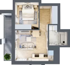 2 pokoje, mieszkanie 34,24 m², piętro 8, oferta nr B/B9-1-158, Gemini G-7, Kielce, Centrum, ul. Górna 7