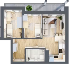 3 pokoje, mieszkanie 45,48 m², piętro 9, oferta nr B/B10-2-169, Gemini G-7, Kielce, Centrum, ul. Górna 7