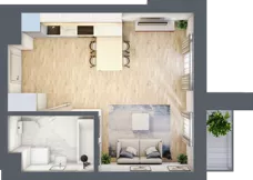 1 pokój, mieszkanie 29,41 m², piętro 9, oferta nr B/B10-7-174, Gemini G-7, Kielce, Centrum, ul. Górna 7
