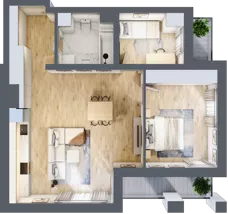 3 pokoje, mieszkanie 66,20 m², piętro 9, oferta nr B/B10-8-175, Gemini G-7, Kielce, Centrum, ul. Górna 7