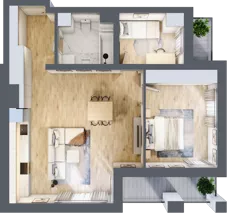 3 pokoje, mieszkanie 66,20 m², piętro 10, oferta nr B/B11-8-185, Gemini G-7, Kielce, Centrum, ul. Górna 7