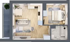 2 pokoje, mieszkanie 37,07 m², piętro 10, oferta nr B/B11-9-186, Gemini G-7, Kielce, Centrum, ul. Górna 7