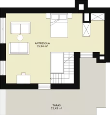 2 pokoje, mieszkanie 44,36 m², piętro 4, oferta nr 38, Apartamenty Mikusińskiego, Katowice, Wełnowiec-Józefowiec, ul. prof. Mikusińskiego / Józefowska