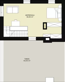 3 pokoje, mieszkanie 57,57 m², piętro 4, oferta nr 40, Apartamenty Mikusińskiego, Katowice, Wełnowiec-Józefowiec, ul. prof. Mikusińskiego / Józefowska