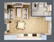 1 pokój, mieszkanie 25,52 m², piętro 3, oferta nr 41, Nove Diamentowe, Konin, Osiedle Władysława Sikorskiego, ul. Topazowa 28