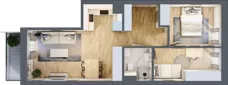 3 pokoje, mieszkanie 51,07 m², piętro 2, oferta nr 92, Nove Diamentowe, Konin, Osiedle Władysława Sikorskiego, ul. Topazowa 28