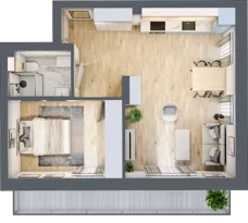 2 pokoje, mieszkanie 44,21 m², parter, oferta nr 9, Nove Diamentowe, Konin, Osiedle Władysława Sikorskiego, ul. Topazowa 28
