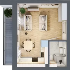 1 pokój, mieszkanie 25,67 m², piętro 1, oferta nr 11, Nove Diamentowe, Konin, Osiedle Władysława Sikorskiego, ul. Topazowa 28