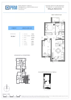 4 pokoje, mieszkanie 59,18 m², piętro 1, oferta nr M12, Willa INNOVA, Wejherowo, Śmiechowo, Śmiechowo-Południe, ul. Śmiechowska 39A