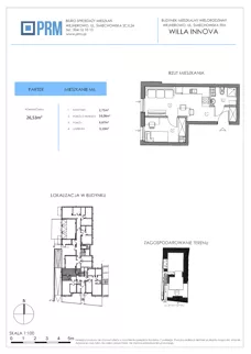 2 pokoje, mieszkanie 26,53 m², parter, oferta nr M6, Willa INNOVA, Wejherowo, Śmiechowo, Śmiechowo-Południe, ul. Śmiechowska 39A