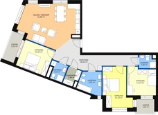 4 pokoje, mieszkanie 103,51 m², piętro 4, oferta nr 12, Wałbrzyska 21, Warszawa, Mokotów, Służew, ul. Wałbrzyska 21