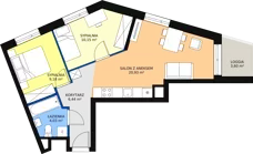 3 pokoje, mieszkanie 50,73 m², piętro 5, oferta nr 54, Wałbrzyska 21, Warszawa, Mokotów, Służew, ul. Wałbrzyska 21